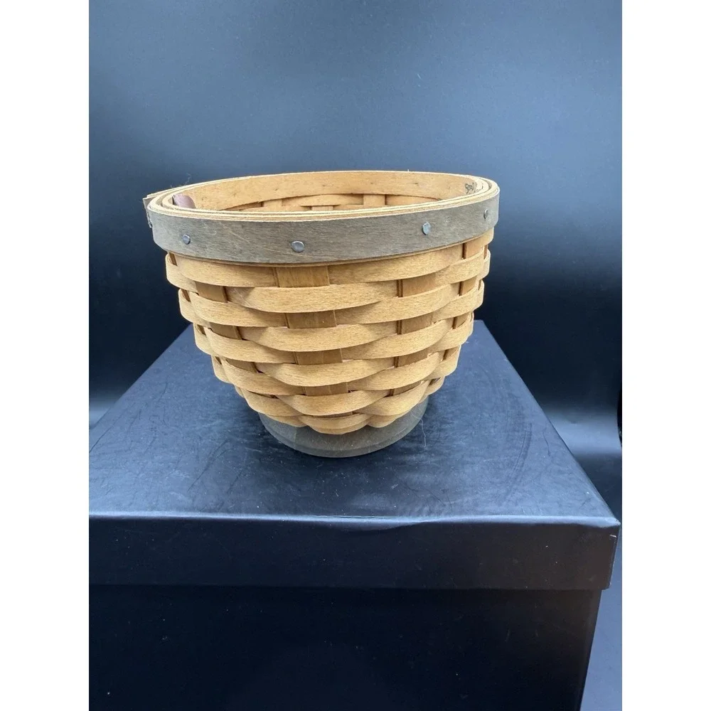 Longaberger 2008 Small Oval Bowl Basket 🧺🥣 Retired Handwoven Collectible
